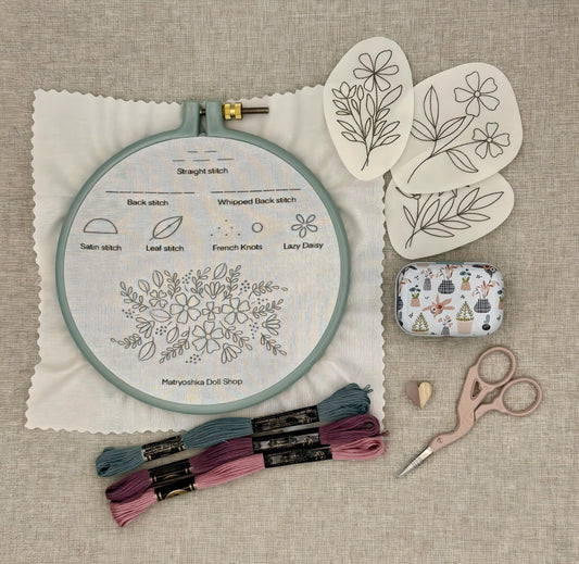 π Oh, hey, embroidery gift bag