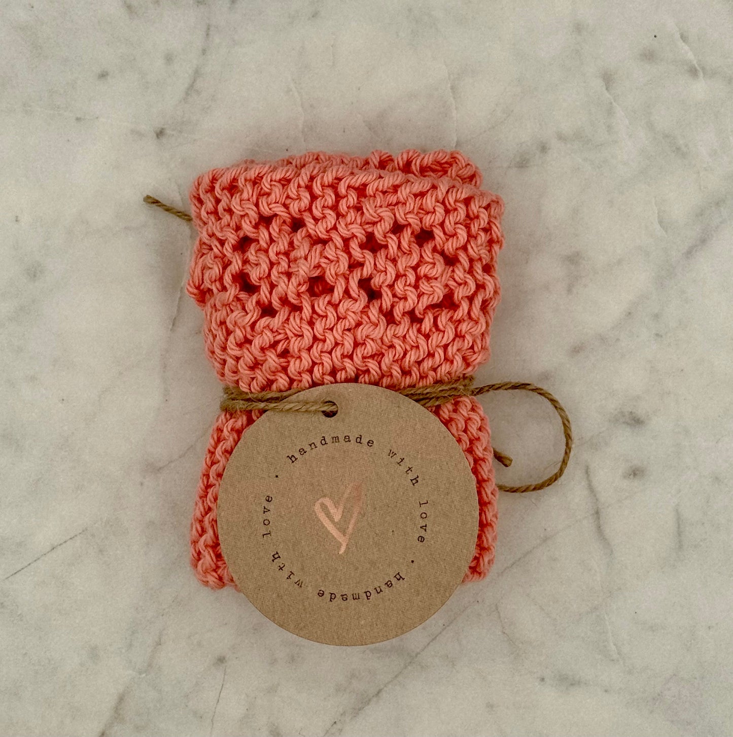 Reusable Cotton Washcloth – Handmade & Knitted