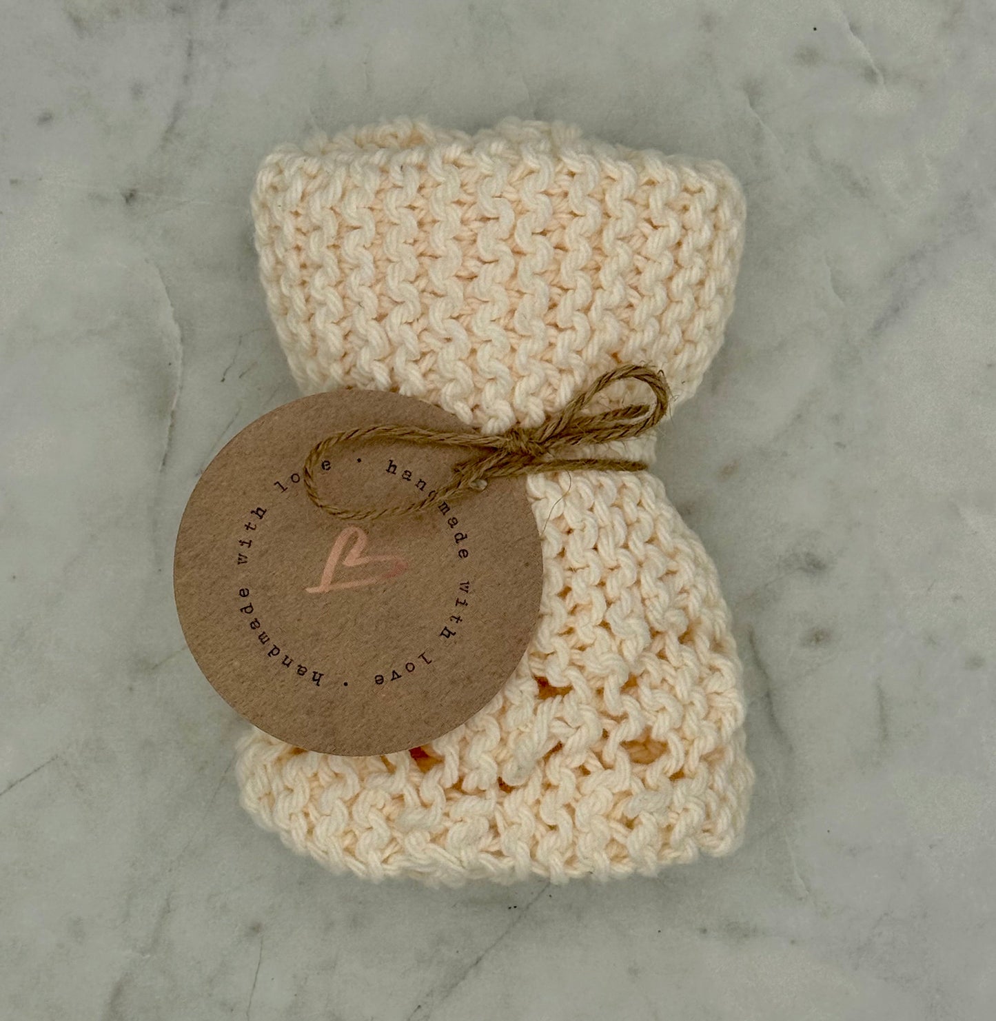 Reusable Cotton Washcloth – Handmade & Knitted