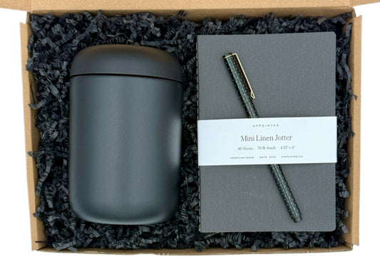 🖤 Oh Hey, Note to Self – Black Mini Gift Set for Coffee Lovers & Go-Getters