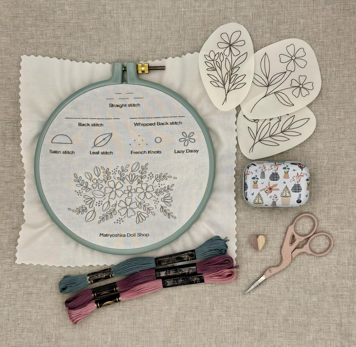 🎀 Oh, hey, embroidery gift bag